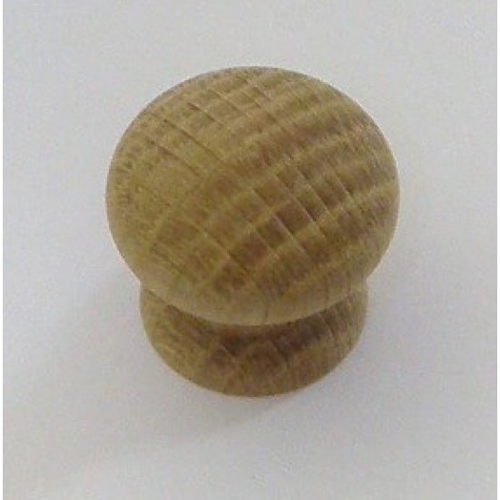 Knob style D 30mm oak sanded wooden knob
